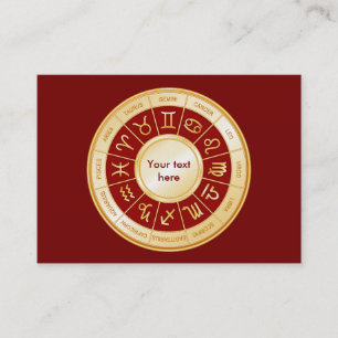 Horoscope Mandala Visitkort