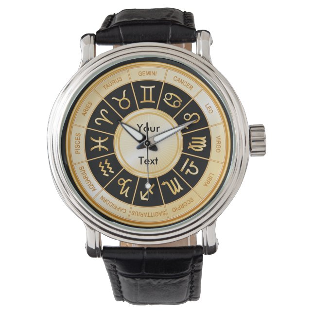 Horoscope Mandala Wrist Watch Armbandsur (Framsida)