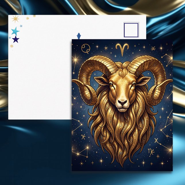 Horoscope Sign Aries | Keeping in Touch Vykort (Skapare uppladdad)