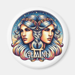 Horoscope Sign Gemini Twillingarnas astrologitec Magnet