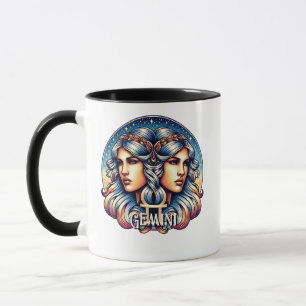 Horoscope Sign Gemini Twillingarnas astrologitec Mugg