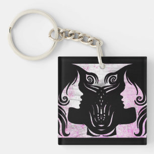 Horoscope Sign Gemini Zodiac Nyckelring