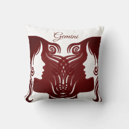 Horoscope Sign Gemini Zodiac Twillingar Pillow Kudde