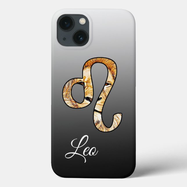 Horoscope Sign Leo Lejon Birthday Phone Case (Baksida)