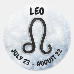 Horoscope Sign Leo Symbol Runt Klistermärke