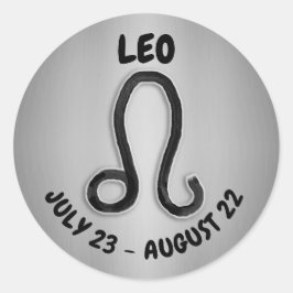 Horoscope Sign Leo Symbol Runt Klistermärke