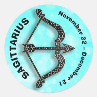 Horoscope Sign Sagittarius Astrology Runt Klistermärke