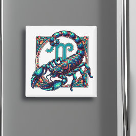 Horoscope Sign Scorpio | Blå skorpion Magnet