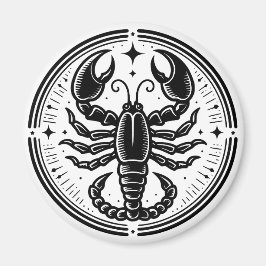 Horoscope Sign Scorpio Scorpion Symbol Magnet