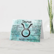 Horoscope Sign Taurus Bull Grattis på födelsedagen