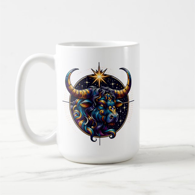 Horoscope Sign Taurus Zodiac Astrology Kaffemugg (Vänster)