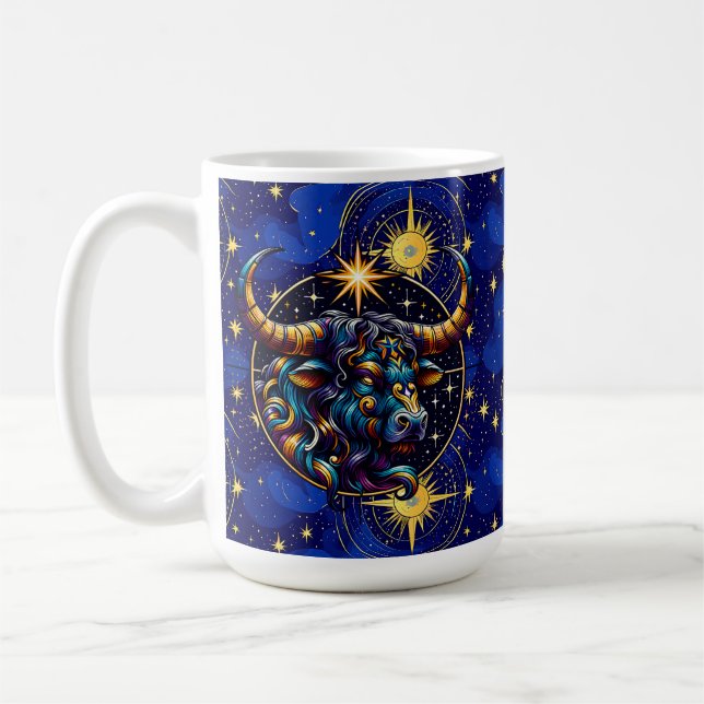 Horoscope Sign Taurus Zodiac Astrology Kaffemugg (Vänster)
