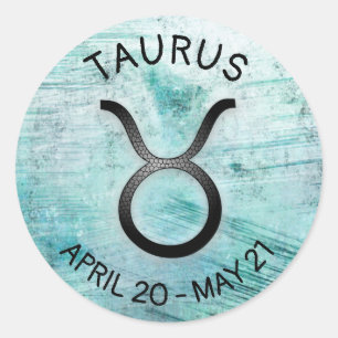 Horoscope Sign Taurus Zodiac Astrology Runt Klistermärke