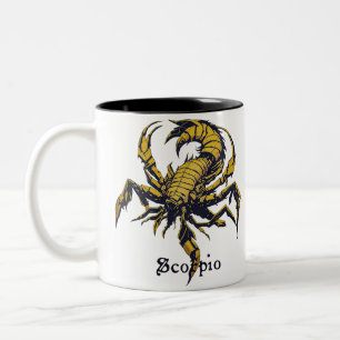 Horoscope-tecken Scorpio Två-Tonad Mugg
