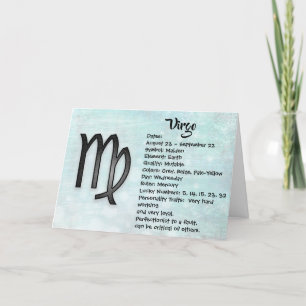 Horoscope Våg Birthday Kort