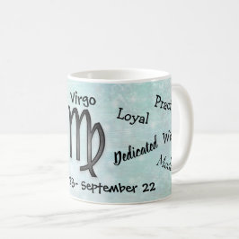 Horoscope Våg Sign Traits Black and White Kaffemugg