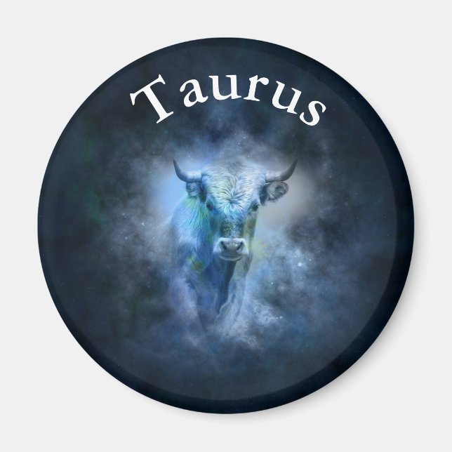 Horoscope Zodiac Astrological Sign Taurus Magnet (Framsidan)