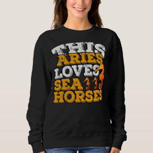 Horoscope Zodiac Sign Aries Kärlek Sea Horses T Shirt
