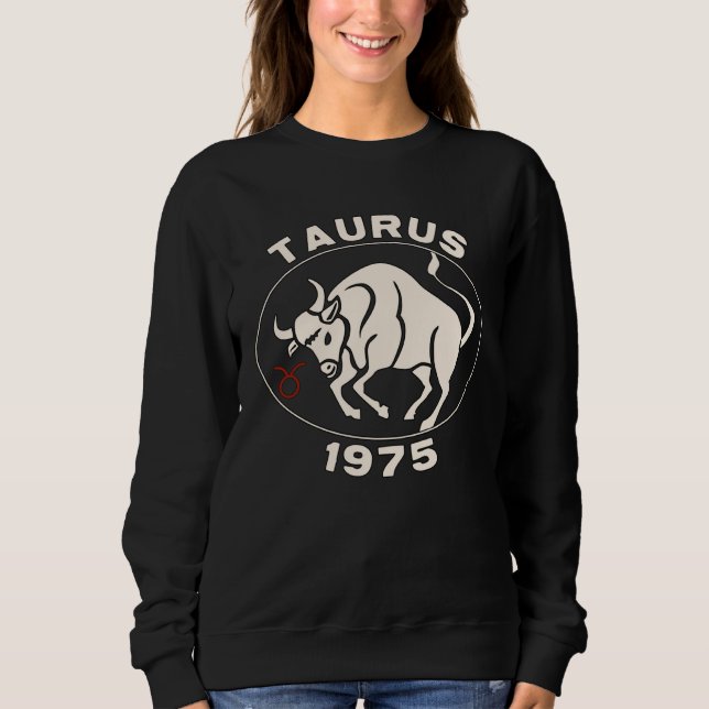 Horoscope Zodiac Sign Bull Taurus 1975 T Shirt (Framsida)