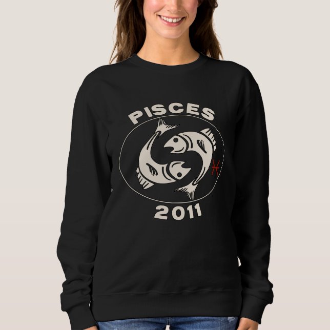 Horoscope Zodiac Sign Fish Pisces 2011 T Shirt (Framsida)