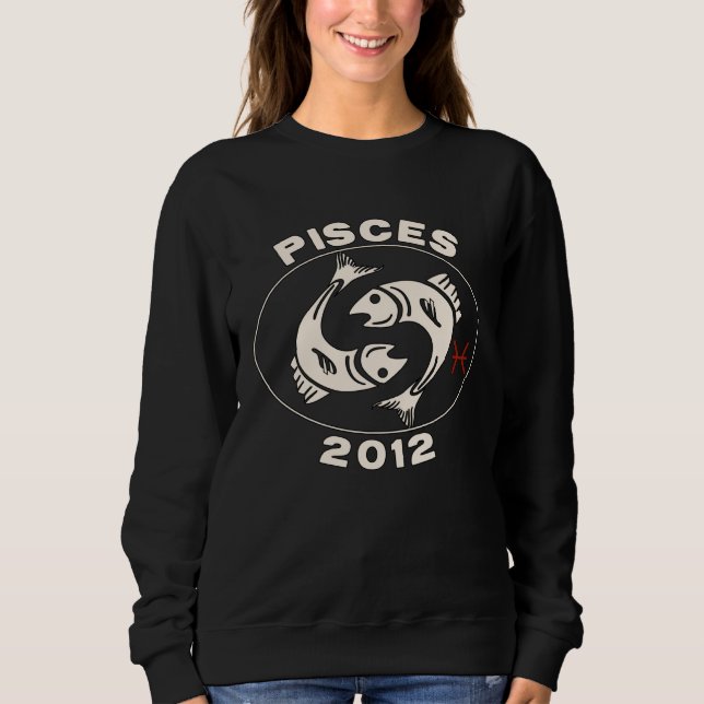 Horoscope Zodiac Sign Fish Pisces 2012 T Shirt (Framsida)
