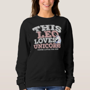 Horoscope Zodiac Sign Leo Kärlek Unicorns T Shirt