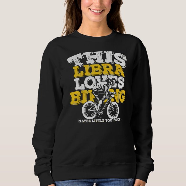 Horoscope Zodiac Sign Libra Kärlek Biking T Shirt (Framsida)