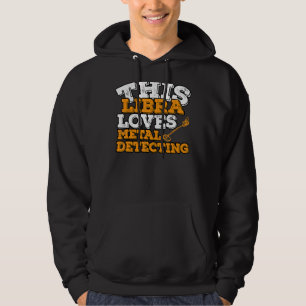 Horoscope Zodiac Sign Libra Kärlek Metall upptäcke Hoodie