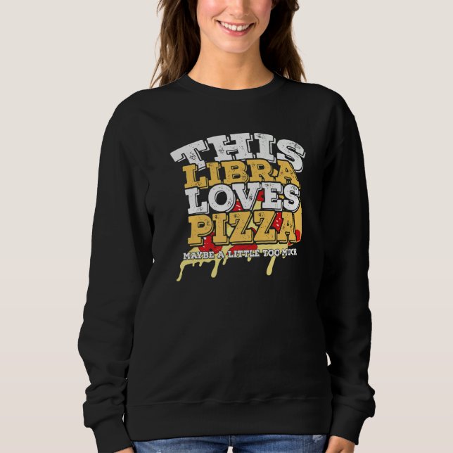 Horoscope Zodiac Sign Libra Kärlek Pizza T Shirt (Framsida)