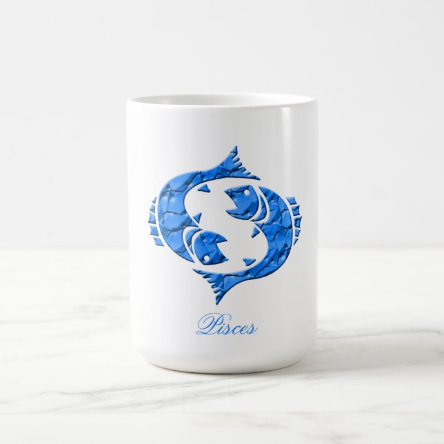 Horoscope Zodiac Sign Pisces Kaffemugg (Center)