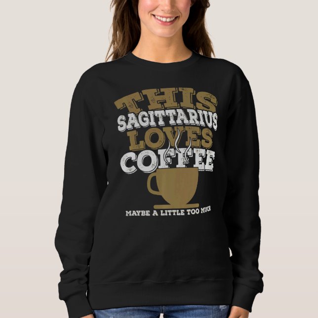 Horoscope Zodiac Sign Sagittarius Kärlek Coffee T Shirt (Framsida)