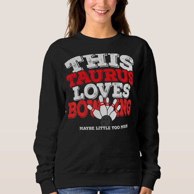 Horoscope Zodiac Sign Taurus Kärlek Bowling T Shirt (Framsida)
