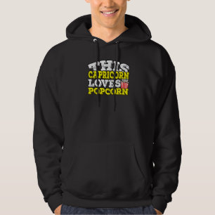 Horoscope Zodiac-tecken Capricorn Kärlek Popcorn Hoodie