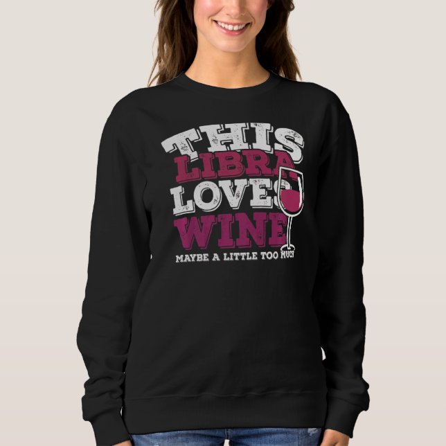 Horoscope Zodiac-tecken Libra Kärlek Vin T Shirt (Framsida)