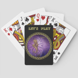horoskop för design för vågZodiacastrologi Casinokort