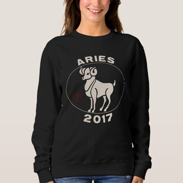 Horoskop Stjärntecken Väduren 2017 T Shirt (Framsida)