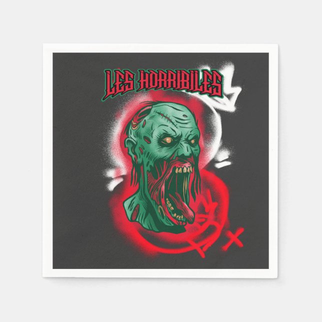 Horribiles Monster Pappersservett (Framsidan)