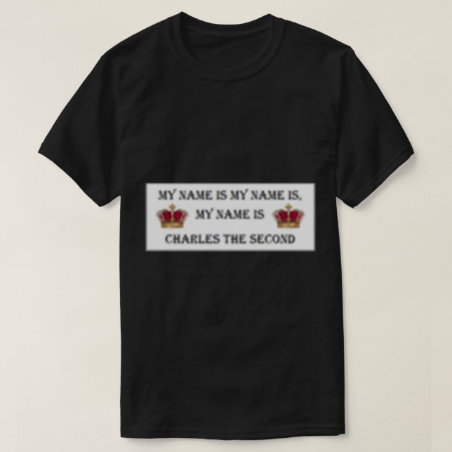 Horrible Histories Charles II T Shirt (Design framsida)