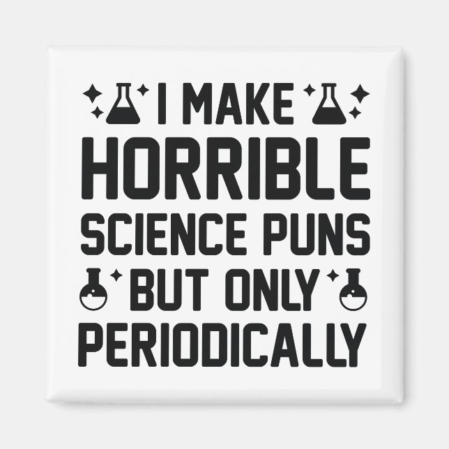 Horrible Science Puns Magnet (Framsidan)