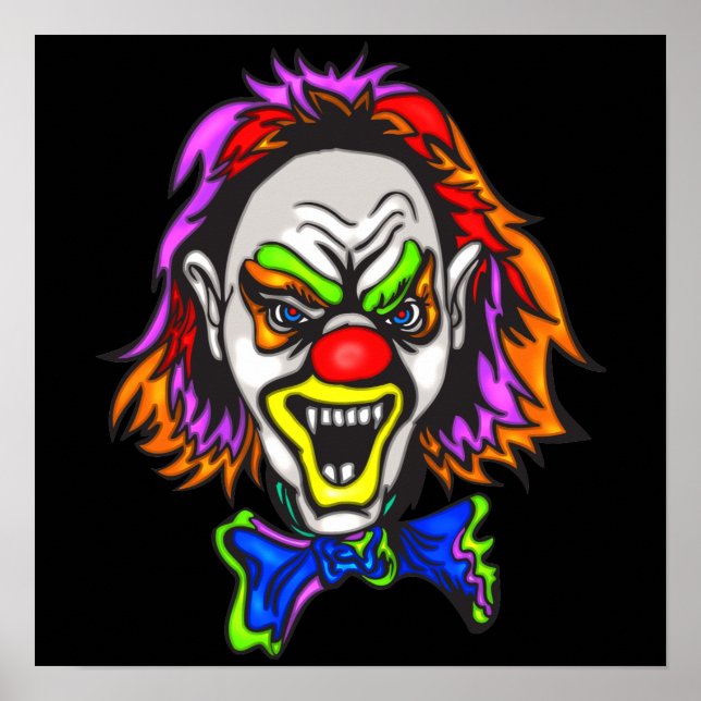 Horrid Evil Clown Poster (Framsidan)