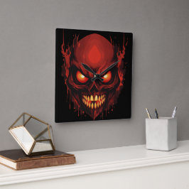 Horrifying Hollow Fyrkantig Klocka