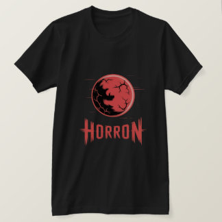 HORRON Blood Moon Logo  T Shirt