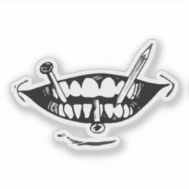 Horror anime art klistermärken