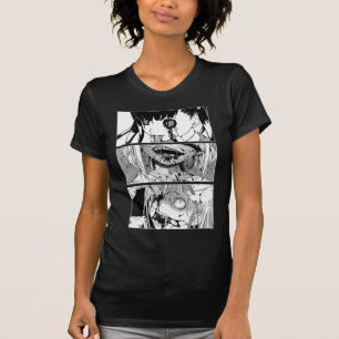 Horror Anime Girl Japanskt estesiskt Anime Otaku T Shirt