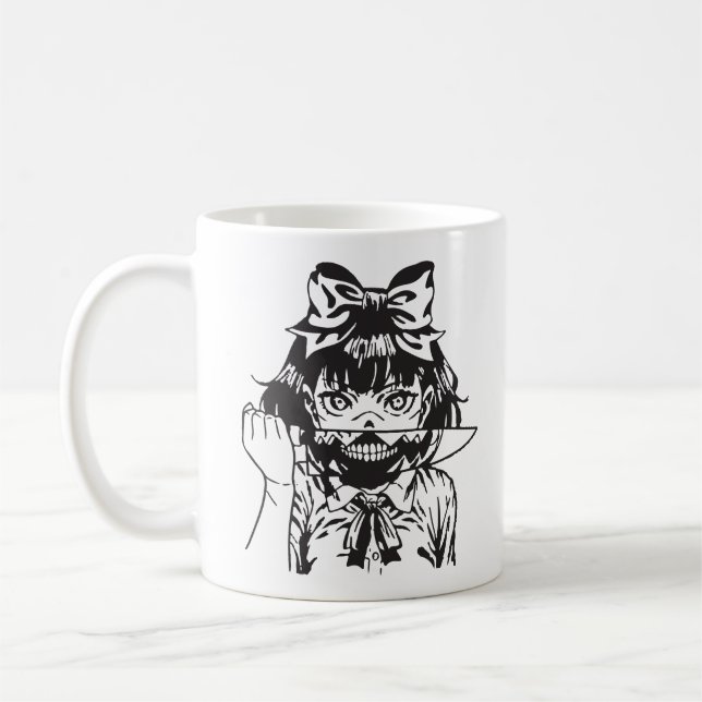 Horror anime kaffemugg (Vänster)