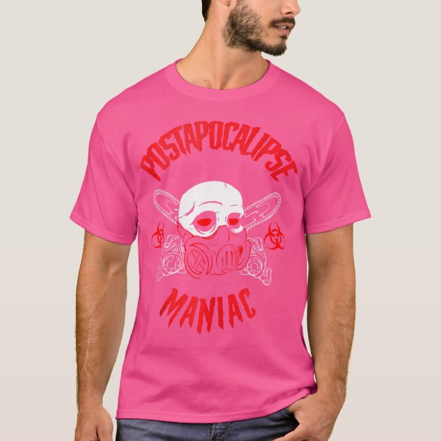 Horror Art - Apocalypse Maniac - Psychobilly Punk T Shirt (Framsida)