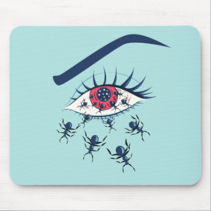 Horror Art Creepy Crawling Insektra Öga Musmatta