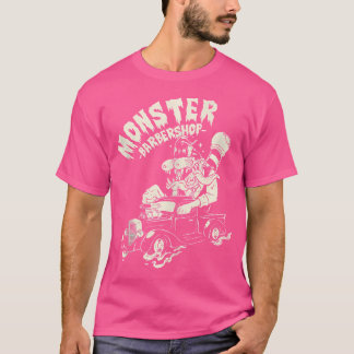 Horror Art - Ratfink Monster Barbershop - Psychobi T Shirt