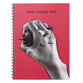 Horror Art Stabby Fist Gothic Anteckningsbok