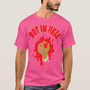 Horror Art - Zombie Hand Rot in helvetet - psykobi T Shirt